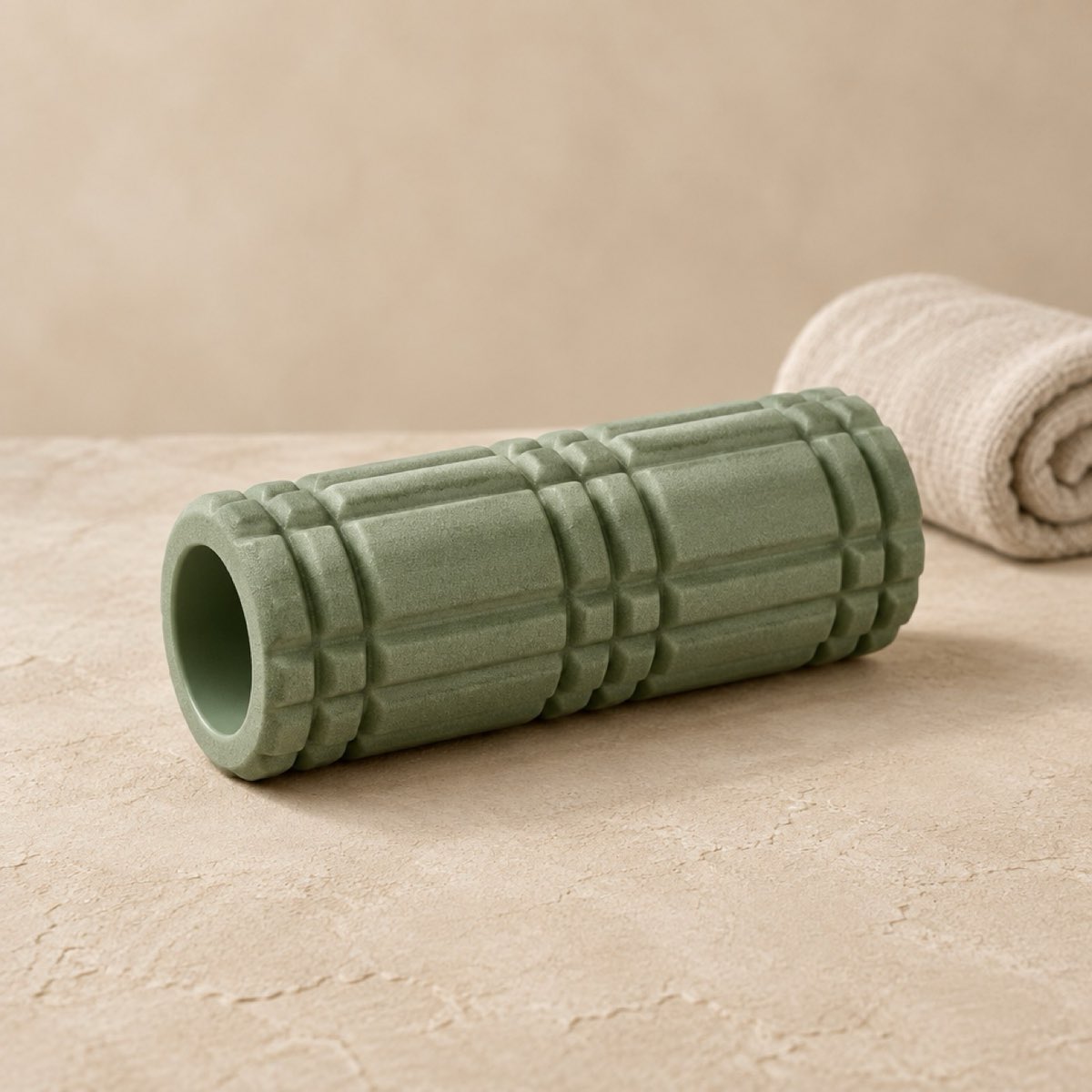Grooved foam recovery roller